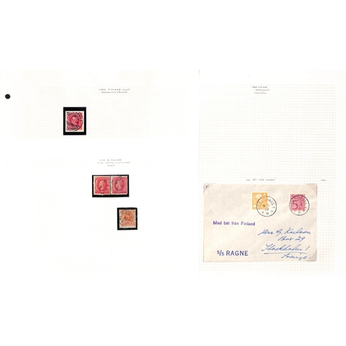 1506 - Maritime Mail. c.1870-1970 Covers and cards (39), stamps and pieces (88) with various datestamps of ... 