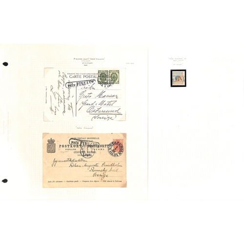 1506 - Maritime Mail. c.1870-1970 Covers and cards (39), stamps and pieces (88) with various datestamps of ... 