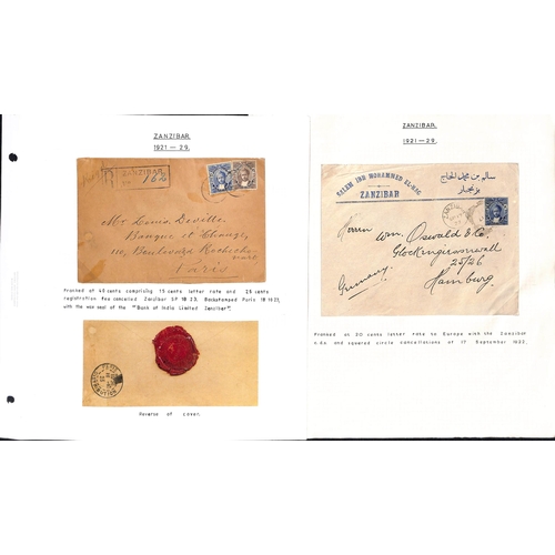 1585 - 1922-29 Covers and cards bearing stamps of the 1921-29 issue, also one cover with 1926-27 6c, variou... 