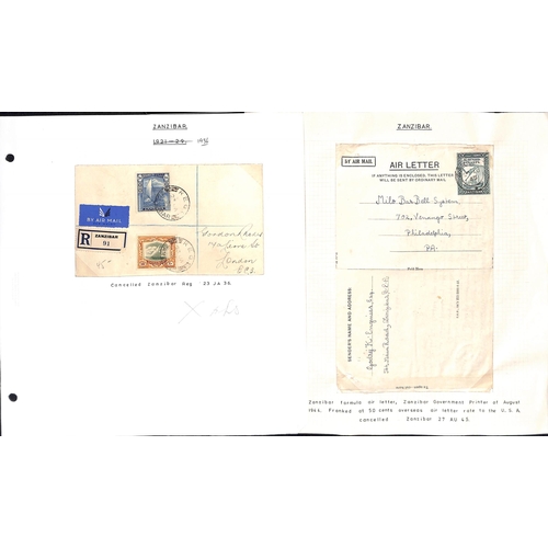 1591 - 1904-50 Covers and cards including 1907 registered cover to USA franked ½a + 2a (2), 1937 cover... 