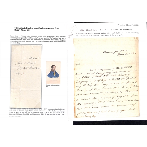 201 - 1807-38 Letters to Francis Freeling concerning changes of address for M.Ps (4), the election of new ... 