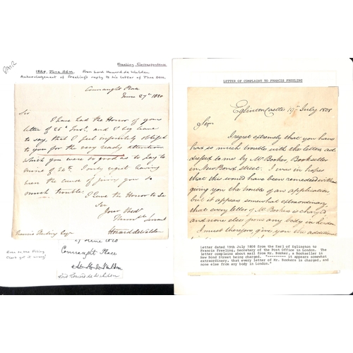 201 - 1807-38 Letters to Francis Freeling concerning changes of address for M.Ps (4), the election of new ... 