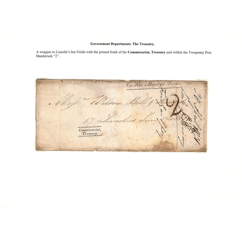 209 - Treasury. 1765-1838 Entire letters (2) and entires (5), the 1765 letter endorsed 