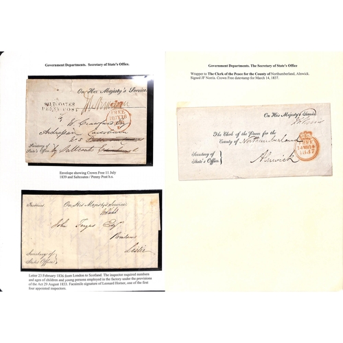 210 - Lord Lieutenant / Secretary of State. 1789-1839 Entire letters, entires (6), envelopes (2) and a fro... 