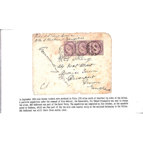 221 - 1881-1910 Covers and cards (12) and fronts (2) sent from (8) or to (6) British naval ships, three co... 