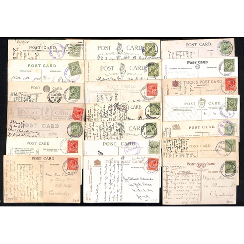 270 - Skeletons/Rubbers. 1903-25 Skeletons (21, also one 1961 cover) and rubbers (75), virtually all on pi... 