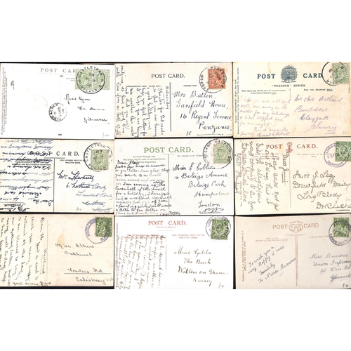 278 - Skeletons/Rubbers. 1904-31 Skeletons (22) and rubbers (55), virtually all on picture postcards, main... 