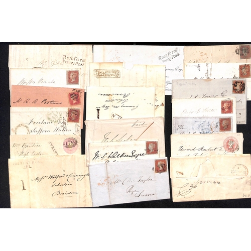 287 - 1815-59 Entire letters, entires, and covers, mainly prestamp with scarce Braintree 