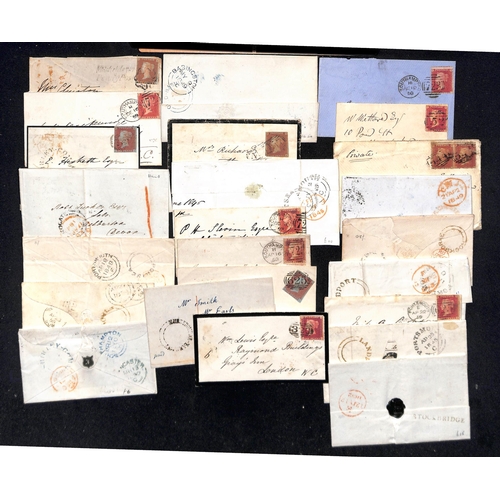 293 - 1788-1859 Entire letters and covers with prestamp, undated circles (22), Penny Posts, Maltese Crosse... 