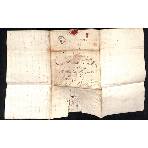 313 - 1787 Entire letter from Le Croisic to London with 