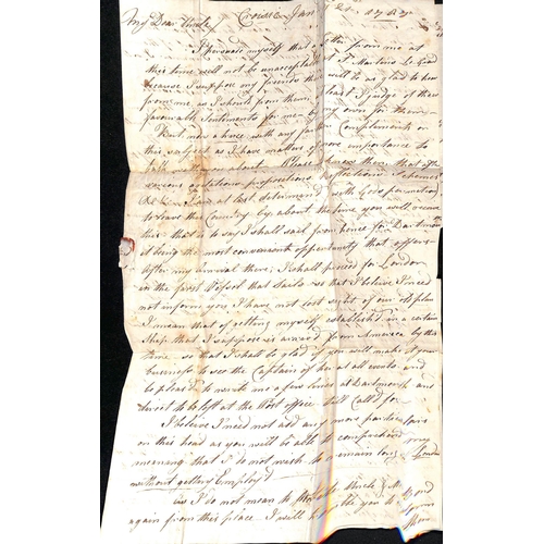 313 - 1787 Entire letter from Le Croisic to London with 