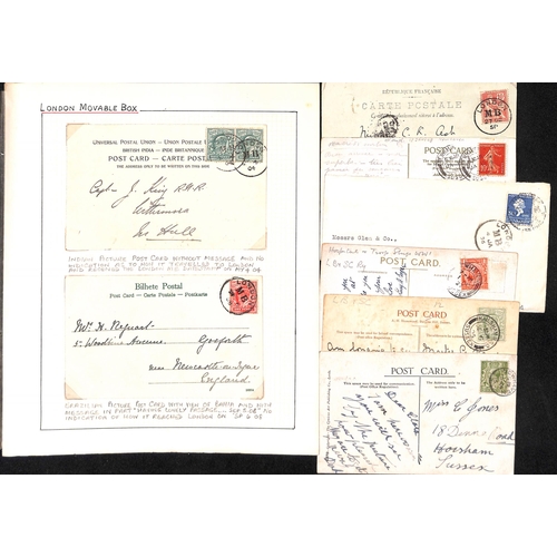 531 - London. 1897-1936 Postcards and covers with the 