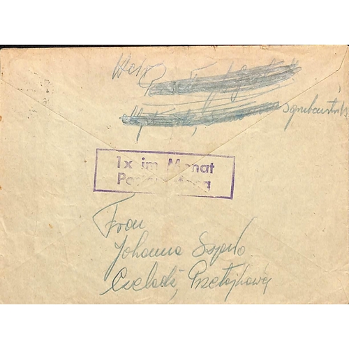 883 - World War Two. 1941-45 Covers and cards including lettersheets (4) and a cover from Mauthausen (3) o... 