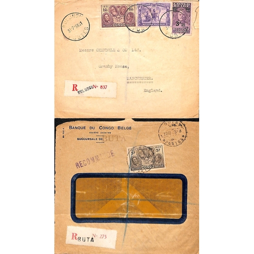 938 - 1913-64 Covers and cards including 1916 Congo 5c card cancelled at Mbarara in Uganda, 1913-17 5c car... 