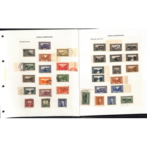 875 - Bosnia-Herzegovina. 1894-1918 Specialised collection in an album with 1900-05 perf 6½ stamps, p... 