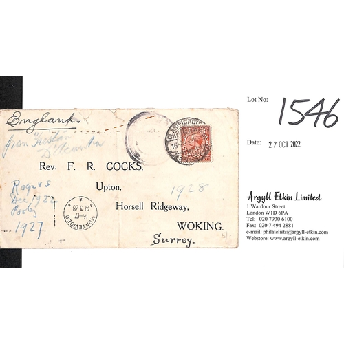 1546 - 1928 Cover to England, carried on the S.S 