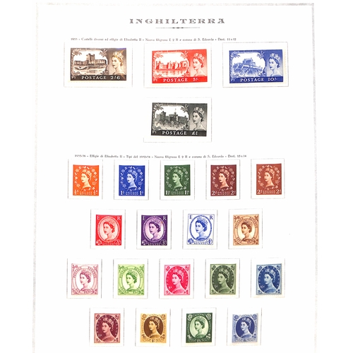 74 - 1953-80 Unmounted mint collection in a Marini album, largely complete, with 1955 Castles Waterlow pr... 