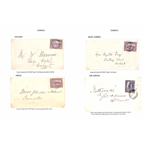 860 - Cancellations. 1899-1912 Pictorial issue, selected circular datestamp cancels on stamps (456), cover... 