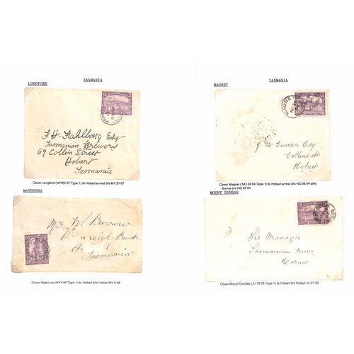 860 - Cancellations. 1899-1912 Pictorial issue, selected circular datestamp cancels on stamps (456), cover... 