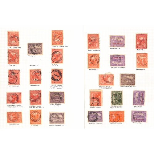 860 - Cancellations. 1899-1912 Pictorial issue, selected circular datestamp cancels on stamps (456), cover... 