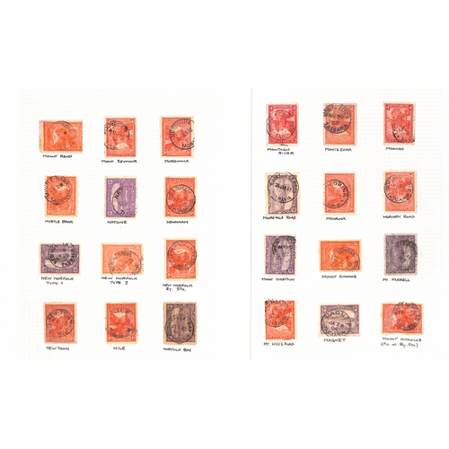 860 - Cancellations. 1899-1912 Pictorial issue, selected circular datestamp cancels on stamps (456), cover... 