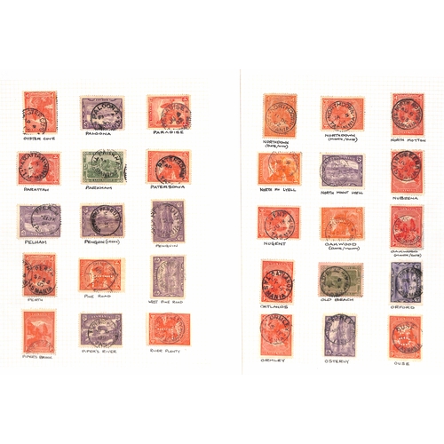 860 - Cancellations. 1899-1912 Pictorial issue, selected circular datestamp cancels on stamps (456), cover... 