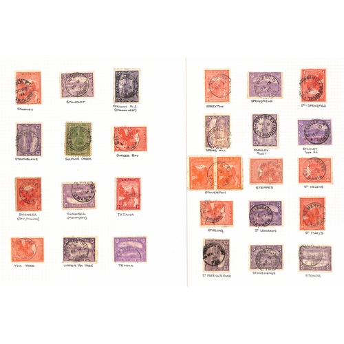 860 - Cancellations. 1899-1912 Pictorial issue, selected circular datestamp cancels on stamps (456), cover... 