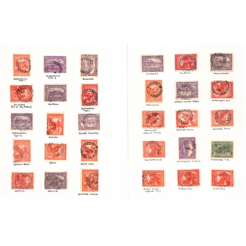 860 - Cancellations. 1899-1912 Pictorial issue, selected circular datestamp cancels on stamps (456), cover... 