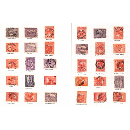 860 - Cancellations. 1899-1912 Pictorial issue, selected circular datestamp cancels on stamps (456), cover... 