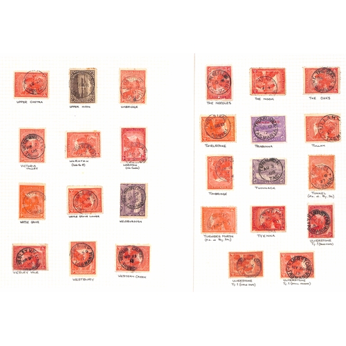 860 - Cancellations. 1899-1912 Pictorial issue, selected circular datestamp cancels on stamps (456), cover... 