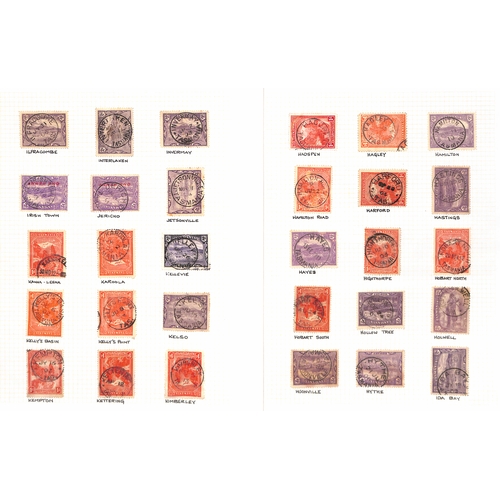 860 - Cancellations. 1899-1912 Pictorial issue, selected circular datestamp cancels on stamps (456), cover... 