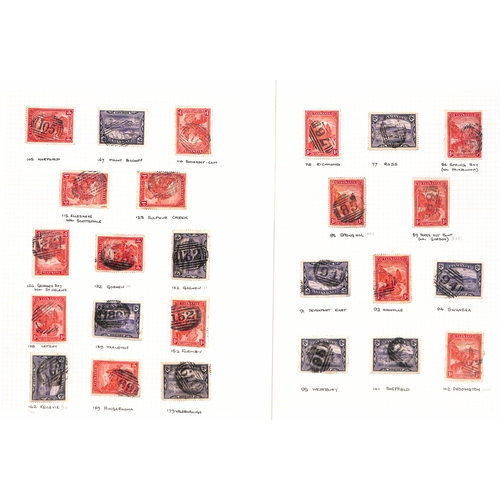 861 - Cancellations. 1899-1912 Pictorial issue, numeral cancels on stamps from 1 - 382, some scarce cancel... 