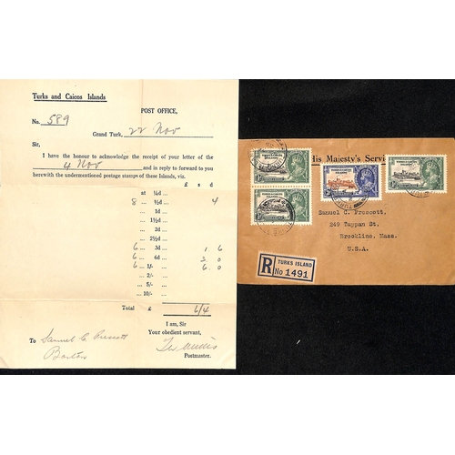 790 - West Indies. 1935 O.H.M.S Covers bearing Silver Jubilee stamps, mostly to the USA, all with enclosed... 