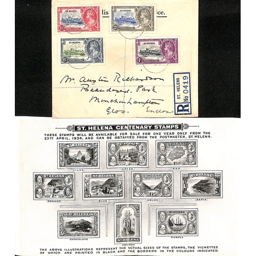 792 - South Atlantic. 1935 O.H.M.S Covers from Ascension, St. Helena (3) or Falkland Islands all registere... 