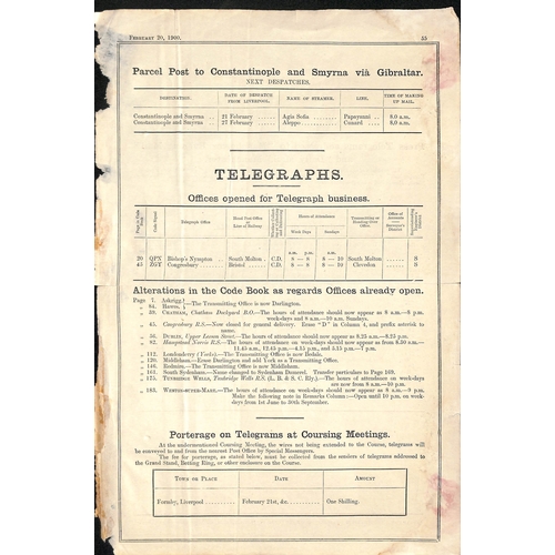 137 - Post Office Notices & Circulars. 1889 (Jan.) Small Post Office Notice (138x217mm) 