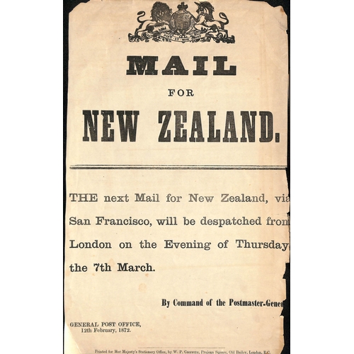 137 - Post Office Notices & Circulars. 1889 (Jan.) Small Post Office Notice (138x217mm) 