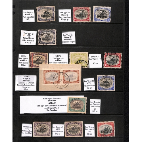 1346 - Cancellations. 1901-31 Stamps (15) and pieces (2), selected cancels comprising datestamps of 