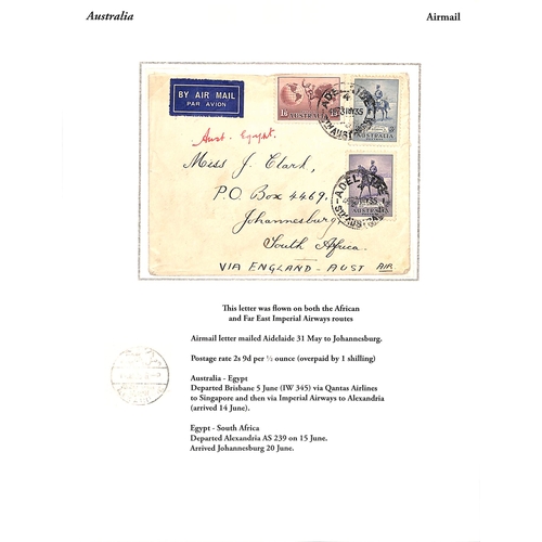 778 - G.B - Australia/New Zealand. 1935 Covers from G.B to Australia (3) or New Zealand (3) including May ... 