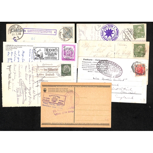 881 - Alpine Club House Cachets. c.1904-70 Cards and covers posted at Alpine huts or other offices with a ... 