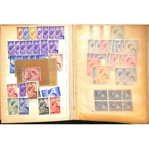 825 - 1937-52 KGVI Stamps, mainly unmounted mint in a stockbook including 1948 Royal Wedding set complete,... 