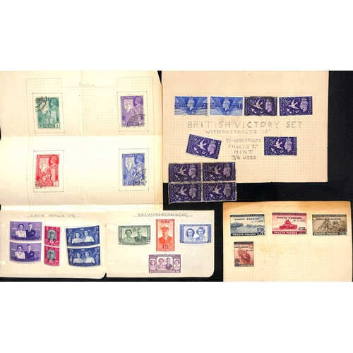 825 - 1937-52 KGVI Stamps, mainly unmounted mint in a stockbook including 1948 Royal Wedding set complete,... 