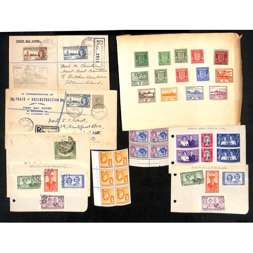 825 - 1937-52 KGVI Stamps, mainly unmounted mint in a stockbook including 1948 Royal Wedding set complete,... 