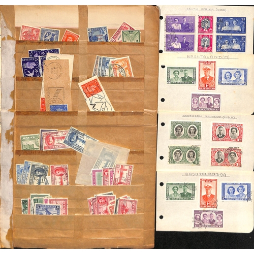 825 - 1937-52 KGVI Stamps, mainly unmounted mint in a stockbook including 1948 Royal Wedding set complete,... 