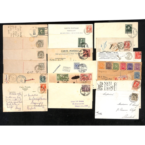 943 - 1825-1971 Covers and cards including Ostende-Dover Seapost postal stationery postcards (22) and canc... 