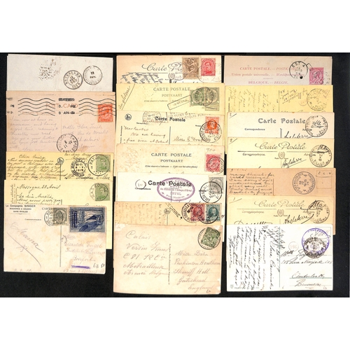 943 - 1825-1971 Covers and cards including Ostende-Dover Seapost postal stationery postcards (22) and canc... 