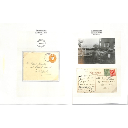 326 - 1712-1970 Entire letters, covers and cards, and Parcel Post labels from various villages, including ... 