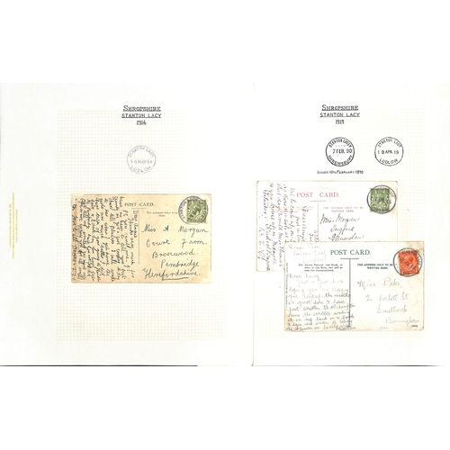 326 - 1712-1970 Entire letters, covers and cards, and Parcel Post labels from various villages, including ... 