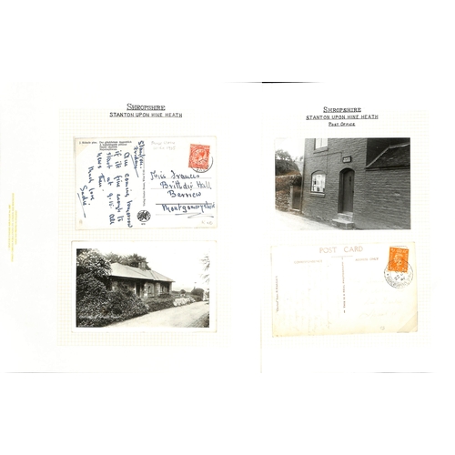 326 - 1712-1970 Entire letters, covers and cards, and Parcel Post labels from various villages, including ... 