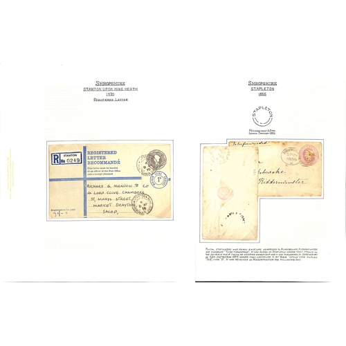 326 - 1712-1970 Entire letters, covers and cards, and Parcel Post labels from various villages, including ... 