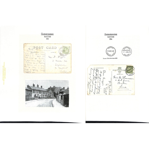 326 - 1712-1970 Entire letters, covers and cards, and Parcel Post labels from various villages, including ... 